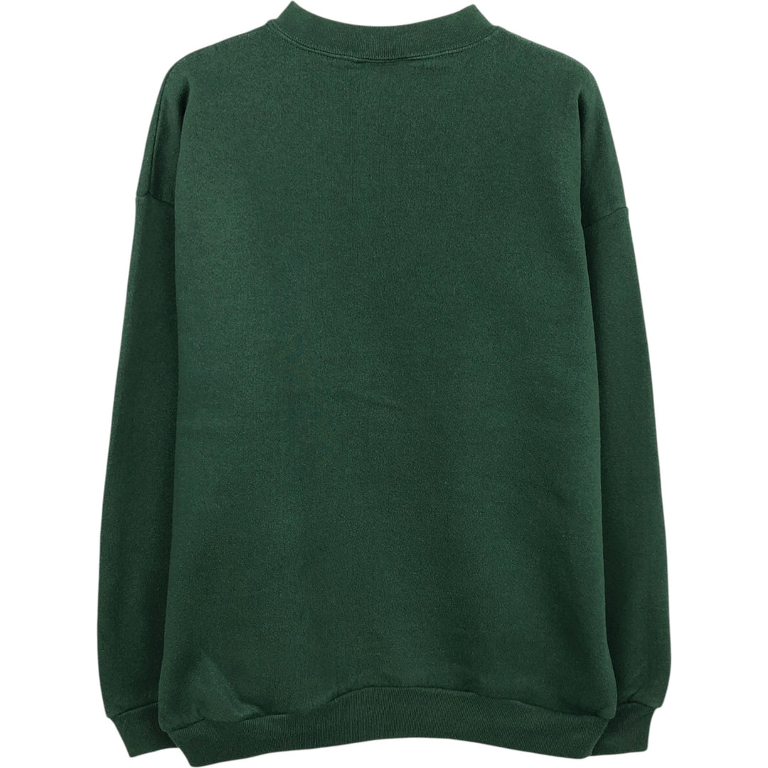 90'S TULTEX NFL Green Bay Packers Print Sweatshirt, Made in USA, Men's Size L (Equivalent), Vintage cotton Green type dark green Vintage Second Hand