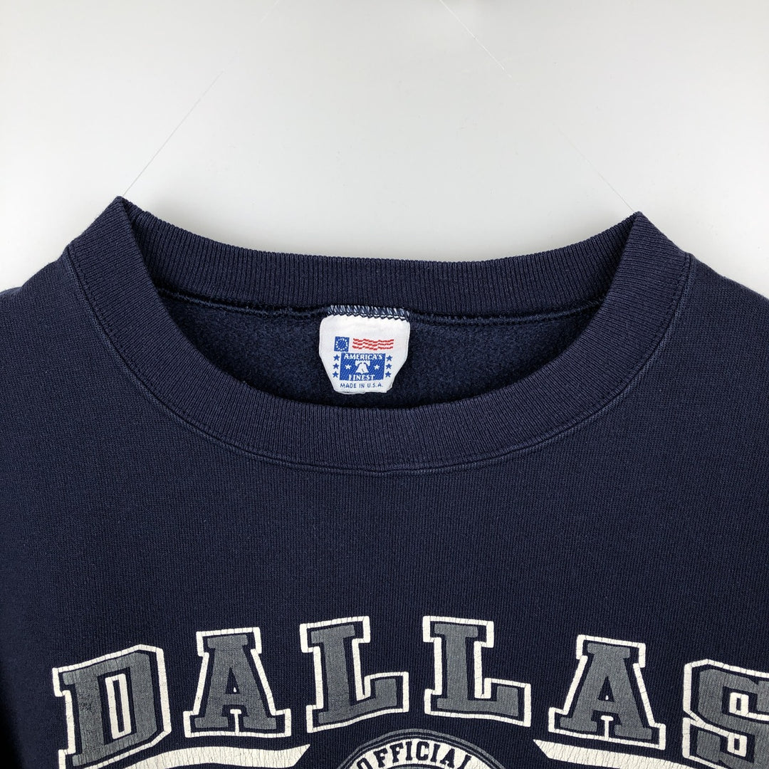 AMERICA'S FINEST NFL DALLAS COWBOYS Dallas Cowboys Print Sweatshirt, Made in USA, Men's XL (approx.) cotton navy blue type Vintage Second Hand
