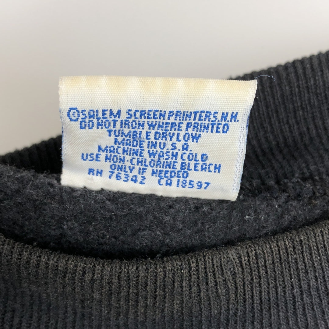 90'S Salem Sportswear NHLOLOSANGELESKINGS Los Angeles Kings Sweatshirt, Made in USA, Men's Size M (approx.) cotton black type Vintage Second Hand