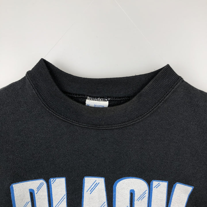 90'S Salem Sportswear NHLOLOSANGELESKINGS Los Angeles Kings Sweatshirt, Made in USA, Men's Size M (approx.) cotton black type Vintage Second Hand