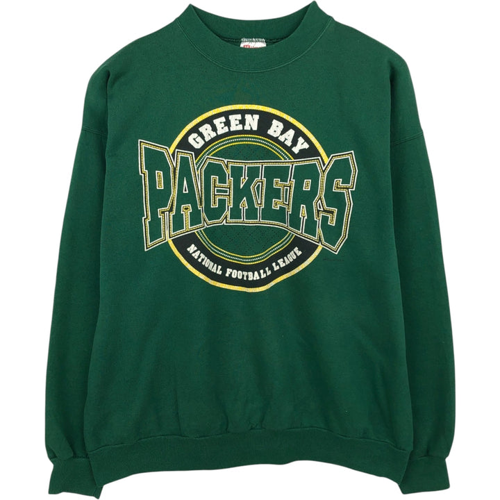 Hanes ACTIVEWEAR Printed Sweatshirt, Made in USA, Men's XXL equivalent. cotton green type Vintage Second Hand