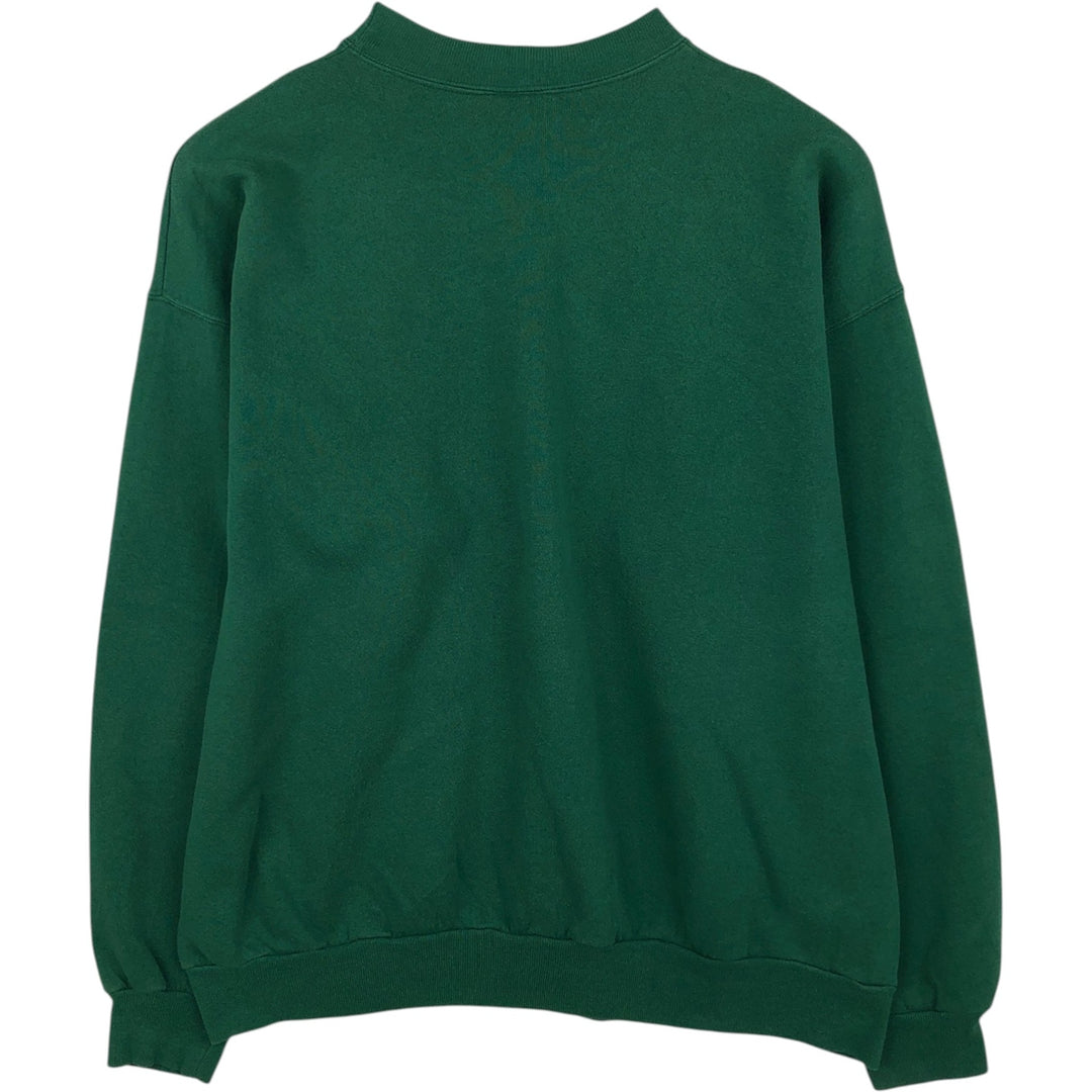 Hanes ACTIVEWEAR Printed Sweatshirt, Made in USA, Men's XXL equivalent. cotton green type Vintage Second Hand