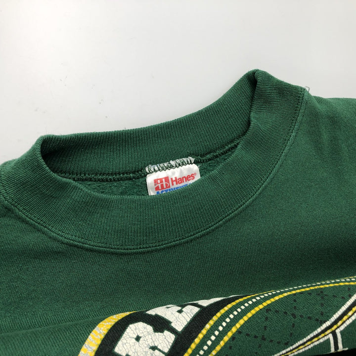 Hanes ACTIVEWEAR Printed Sweatshirt, Made in USA, Men's XXL equivalent. cotton green type Vintage Second Hand