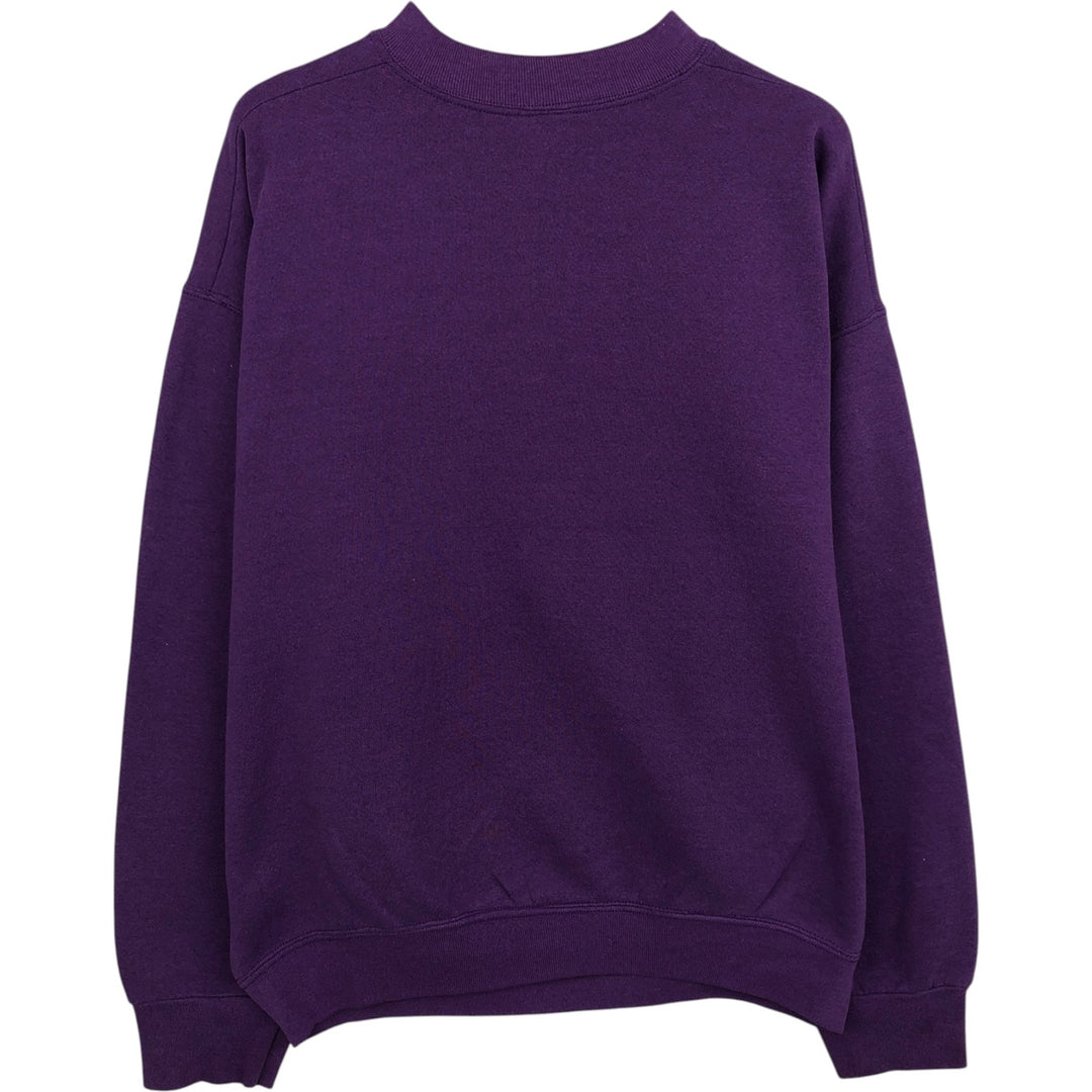 Micky&Co. MICKEY MOUSE Mickey Mouse Character Sweatshirt, Made in USA, Men's Size L (Equivalent), Vintage cotton purple type Vintage Second Hand