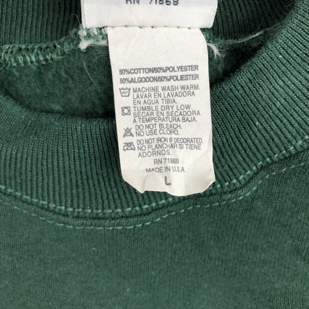 Vintage 90'S Looney Tunes Tweety character sweatshirt, Made in USA, Men's Size L cotton Green type dark green Vintage Second Hand