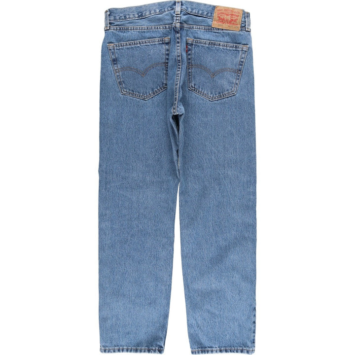 Levi's 505 tapered denim pants for men, size W34 cotton Blue type light blue Vintage Second Hand
