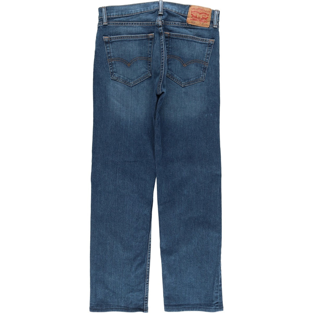 Levi's 505 tapered denim pants for men, equivalent to w32 cotton blue type Vintage Second Hand