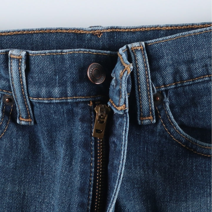 Levi's 505 tapered denim pants for men, equivalent to w32 cotton blue type Vintage Second Hand