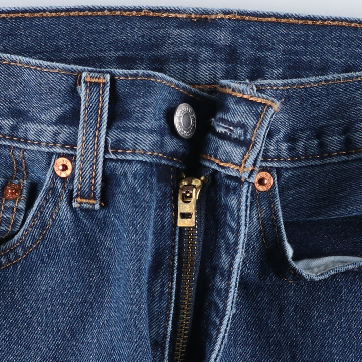 Levi's 505 tapered denim pants for men, size W34 unclear blue type Vintage Second Hand