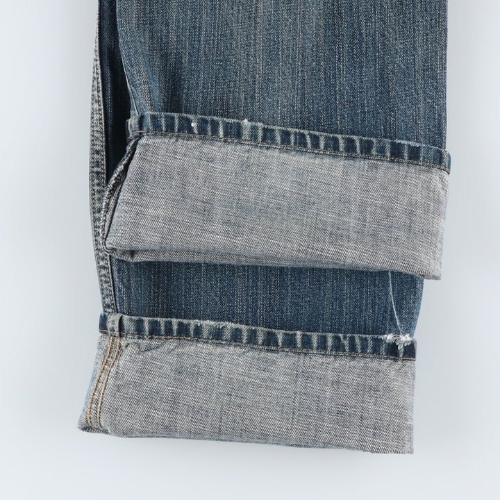 Levi's 505 STRAIGHT FIT tapered denim pants for men, equivalent to w33 cotton blue type Vintage Second Hand