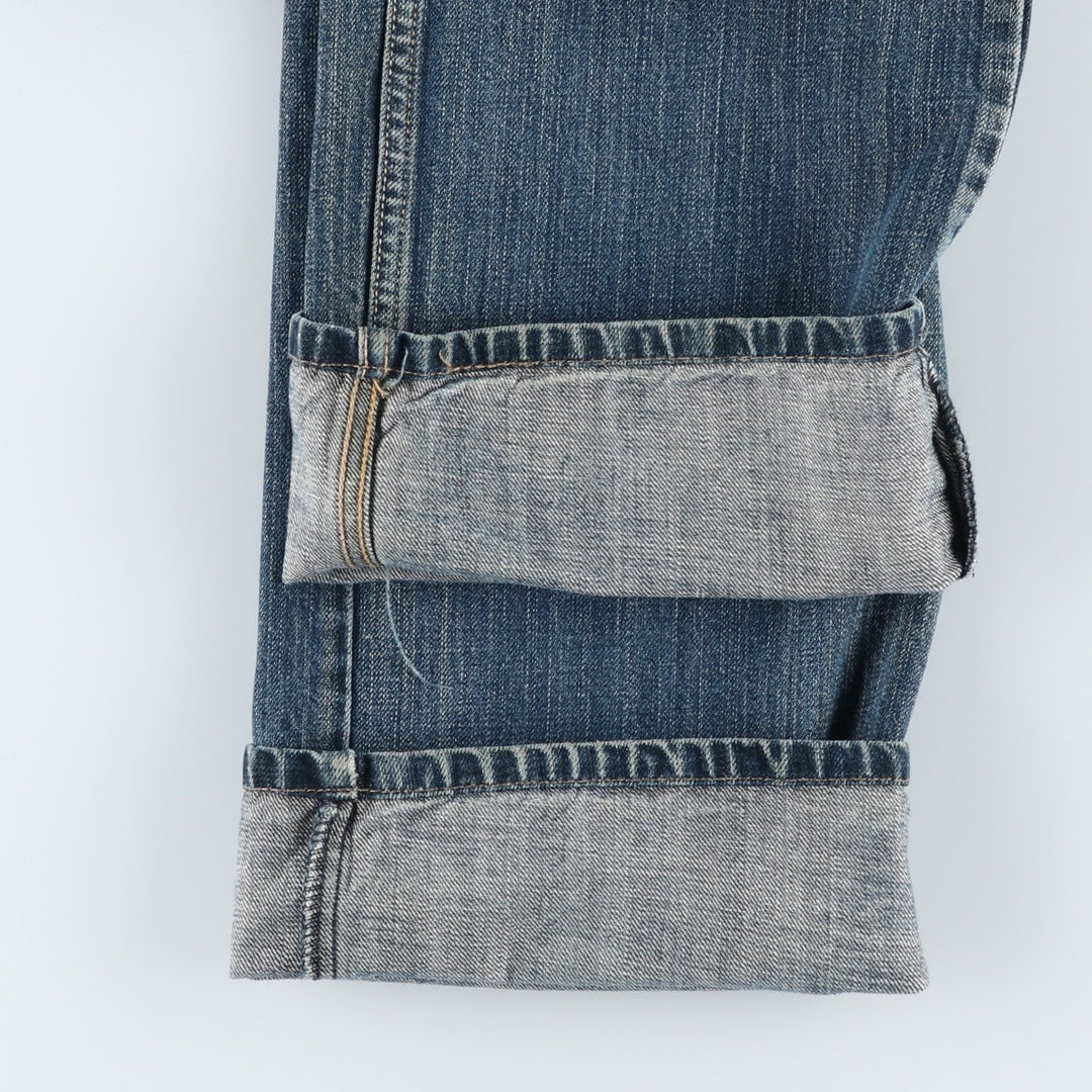 Levi's 505 STRAIGHT FIT tapered denim pants for men, equivalent to w33 cotton blue type Vintage Second Hand