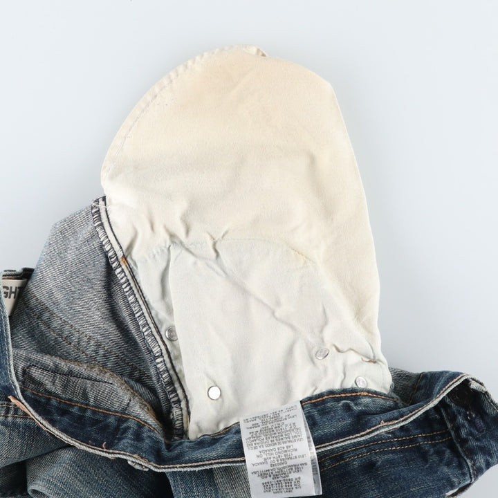 Levi's 505 STRAIGHT FIT tapered denim pants for men, equivalent to w33 cotton blue type Vintage Second Hand