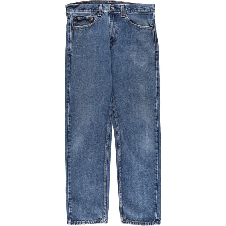 Levi's 505 tapered denim pants for men, size W33 cotton blue type Vintage Second Hand