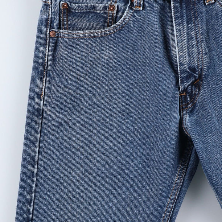 Levi's 505 tapered denim pants for men, size W33 cotton blue type Vintage Second Hand