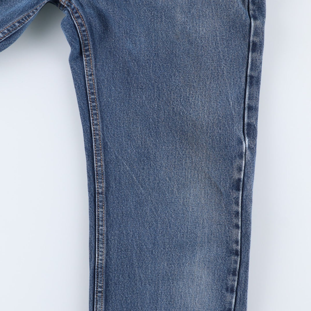Levi's 505 tapered denim pants for men, size W33 cotton blue type Vintage Second Hand