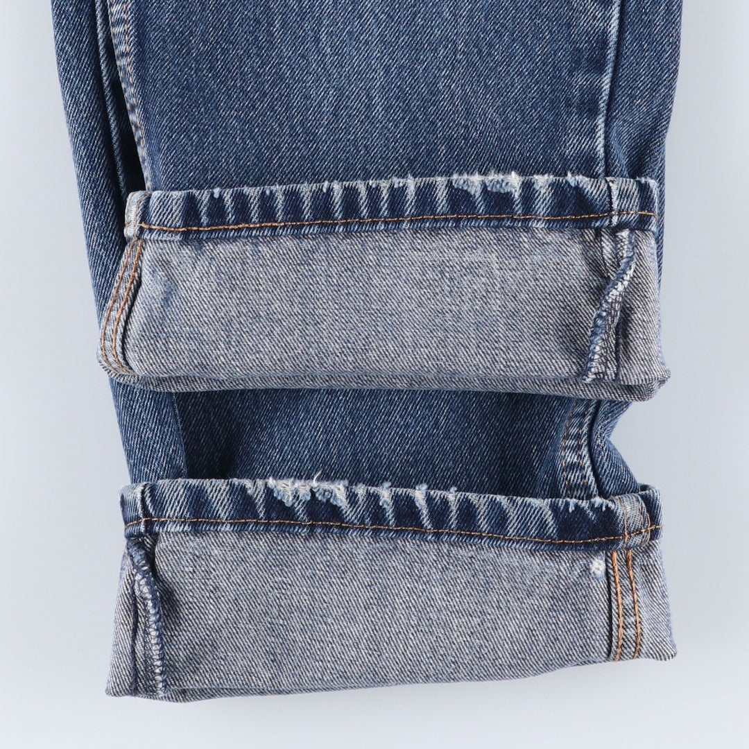 Levi's 505 tapered denim pants for men, size W33 cotton blue type Vintage Second Hand