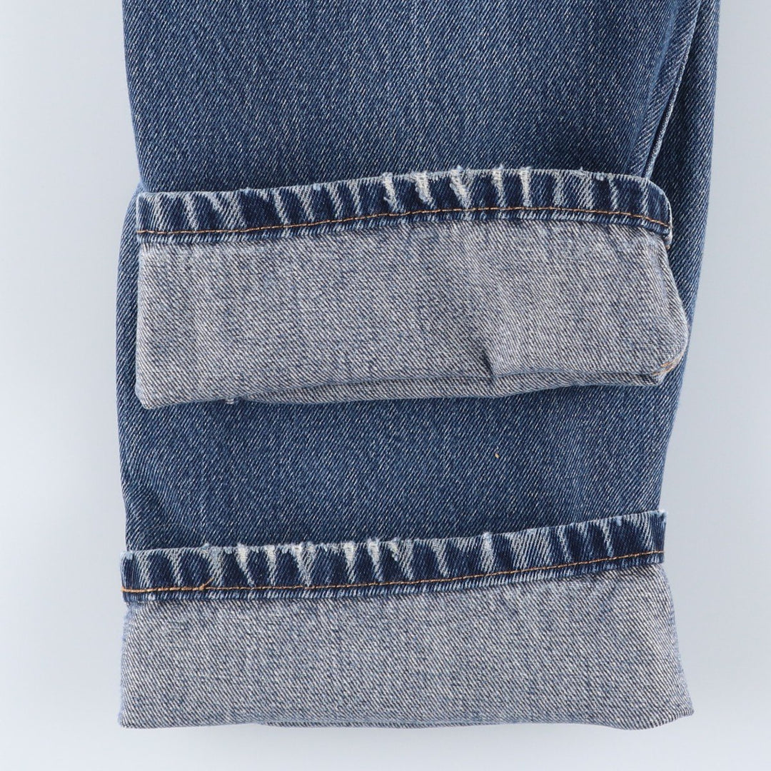 Levi's 505 tapered denim pants for men, size W33 cotton blue type Vintage Second Hand