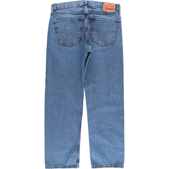 Levi's 505 tapered denim pants for men, size w36 cotton Blue type light blue Vintage Second Hand