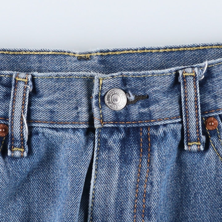Levi's 505 tapered denim pants for men, size w36 cotton Blue type light blue Vintage Second Hand