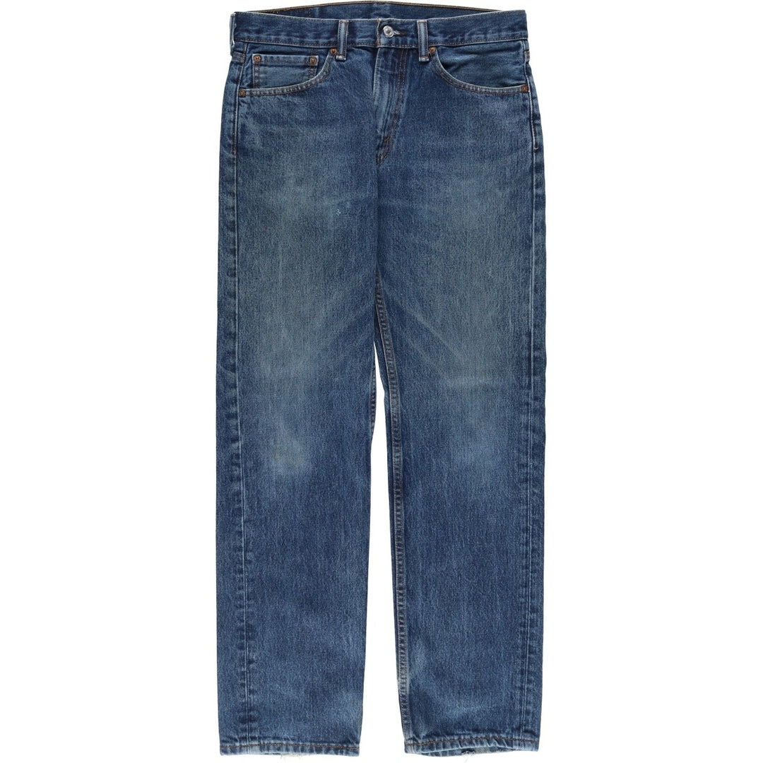 Levi's 505 tapered denim pants for men, equivalent to w32 cotton blue type Vintage Second Hand