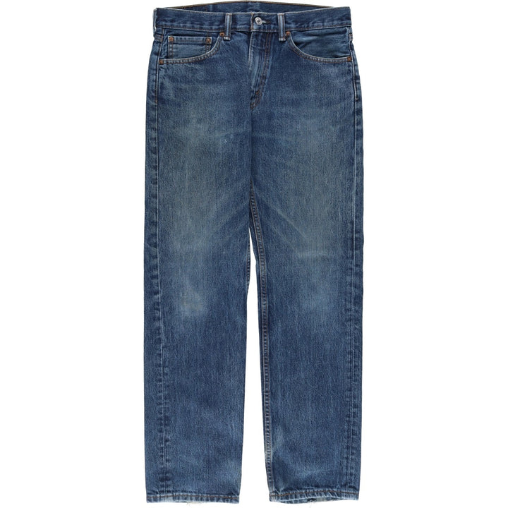 Levi's 505 tapered denim pants for men, equivalent to w32 cotton blue type Vintage Second Hand