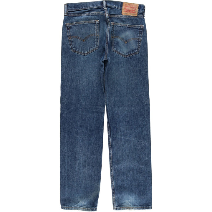Levi's 505 tapered denim pants for men, equivalent to w32 cotton blue type Vintage Second Hand