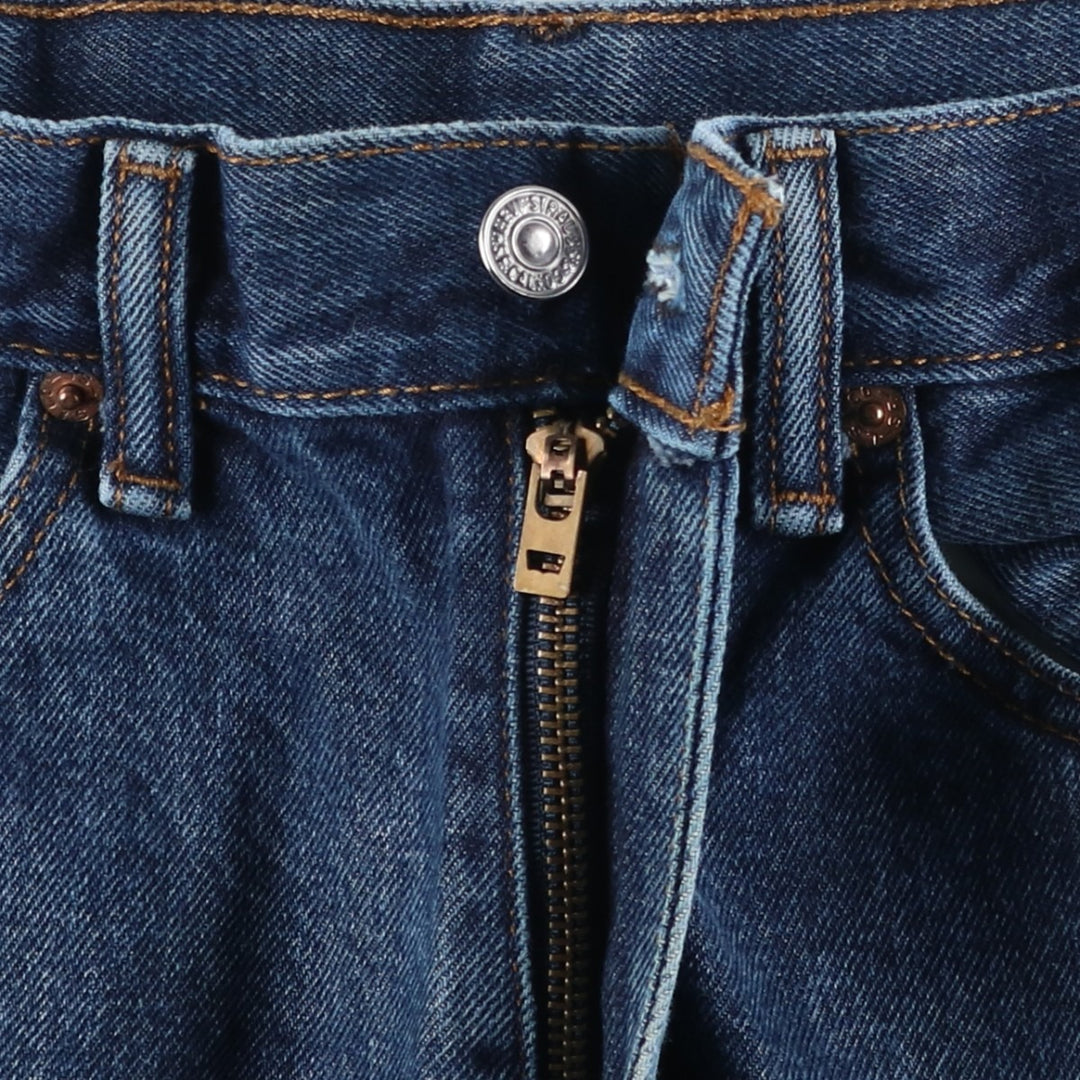 Levi's 505 tapered denim pants for men, equivalent to w32 cotton blue type Vintage Second Hand