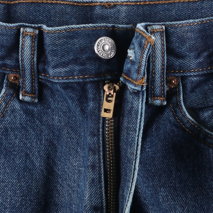 Levi's 505 tapered denim pants for men, equivalent to w32 cotton blue type Vintage Second Hand