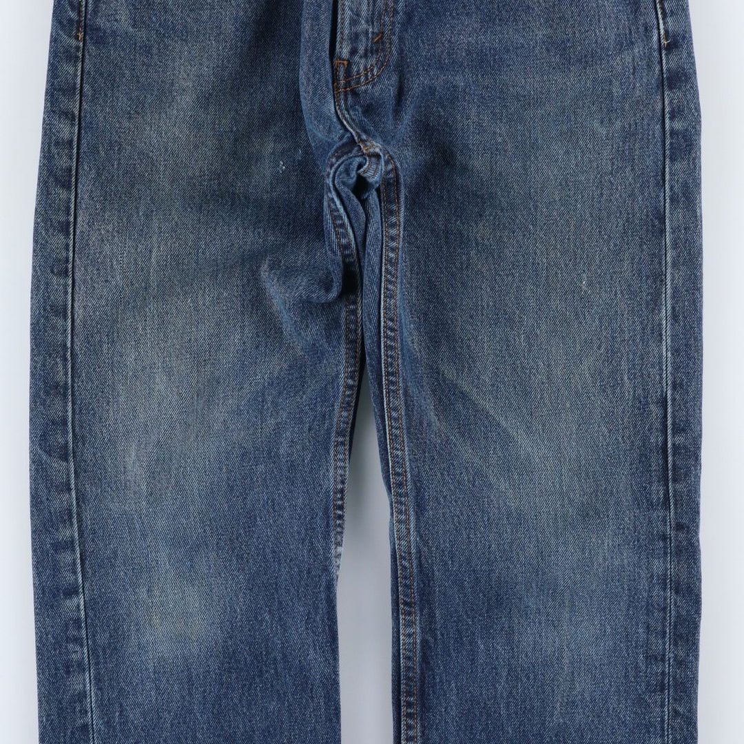 Levi's 505 tapered denim pants for men, equivalent to w32 cotton blue type Vintage Second Hand