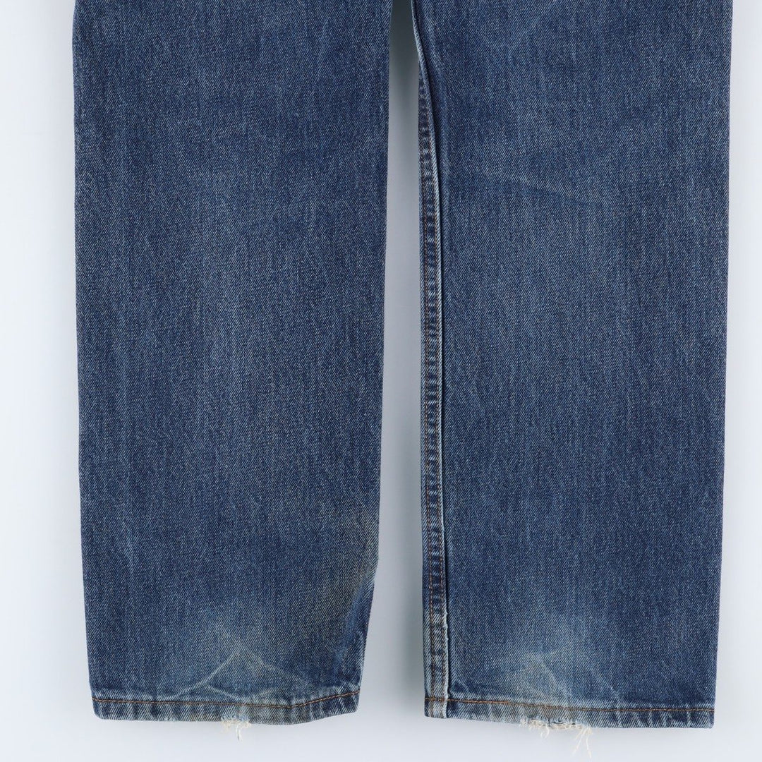 Levi's 505 tapered denim pants for men, equivalent to w32 cotton blue type Vintage Second Hand