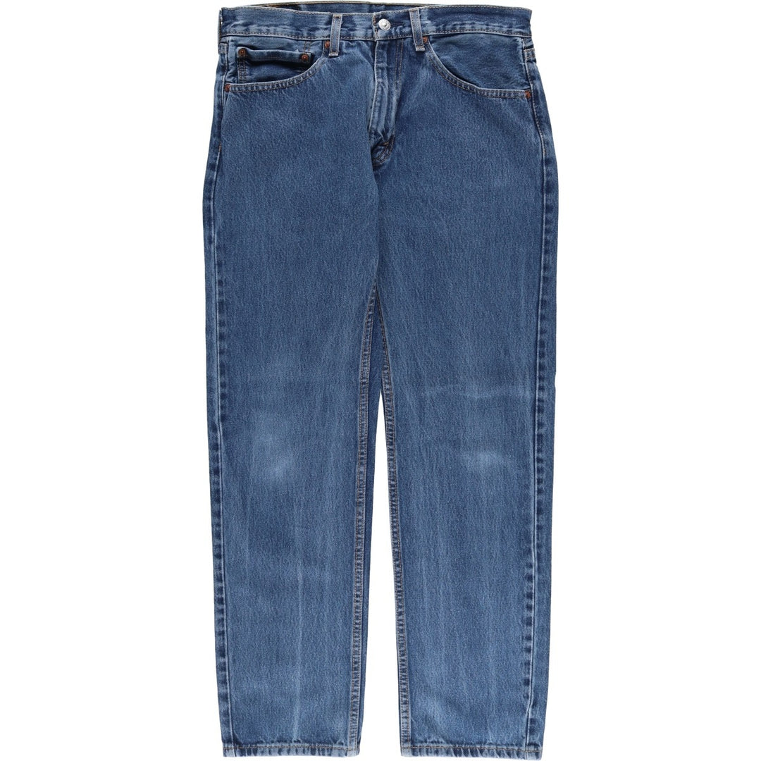 Levi's 505 tapered denim pants for men, size W33 cotton blue type Vintage Second Hand