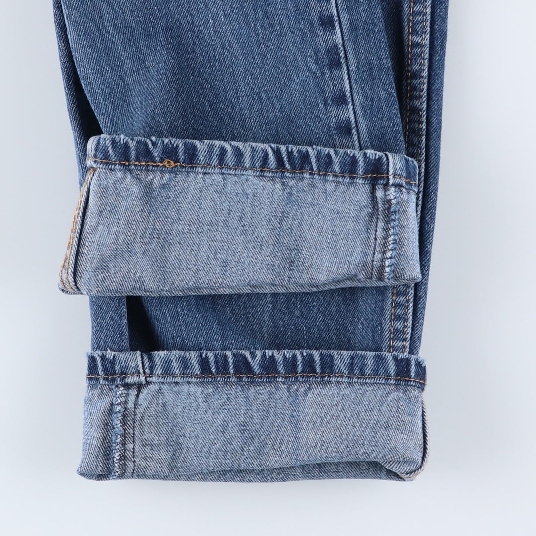 Levi's 505 tapered denim pants for men, size W33 cotton blue type Vintage Second Hand