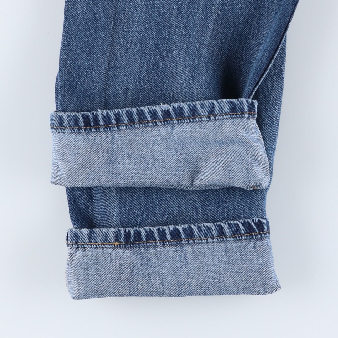Levi's 505 tapered denim pants for men, size W33 cotton blue type Vintage Second Hand