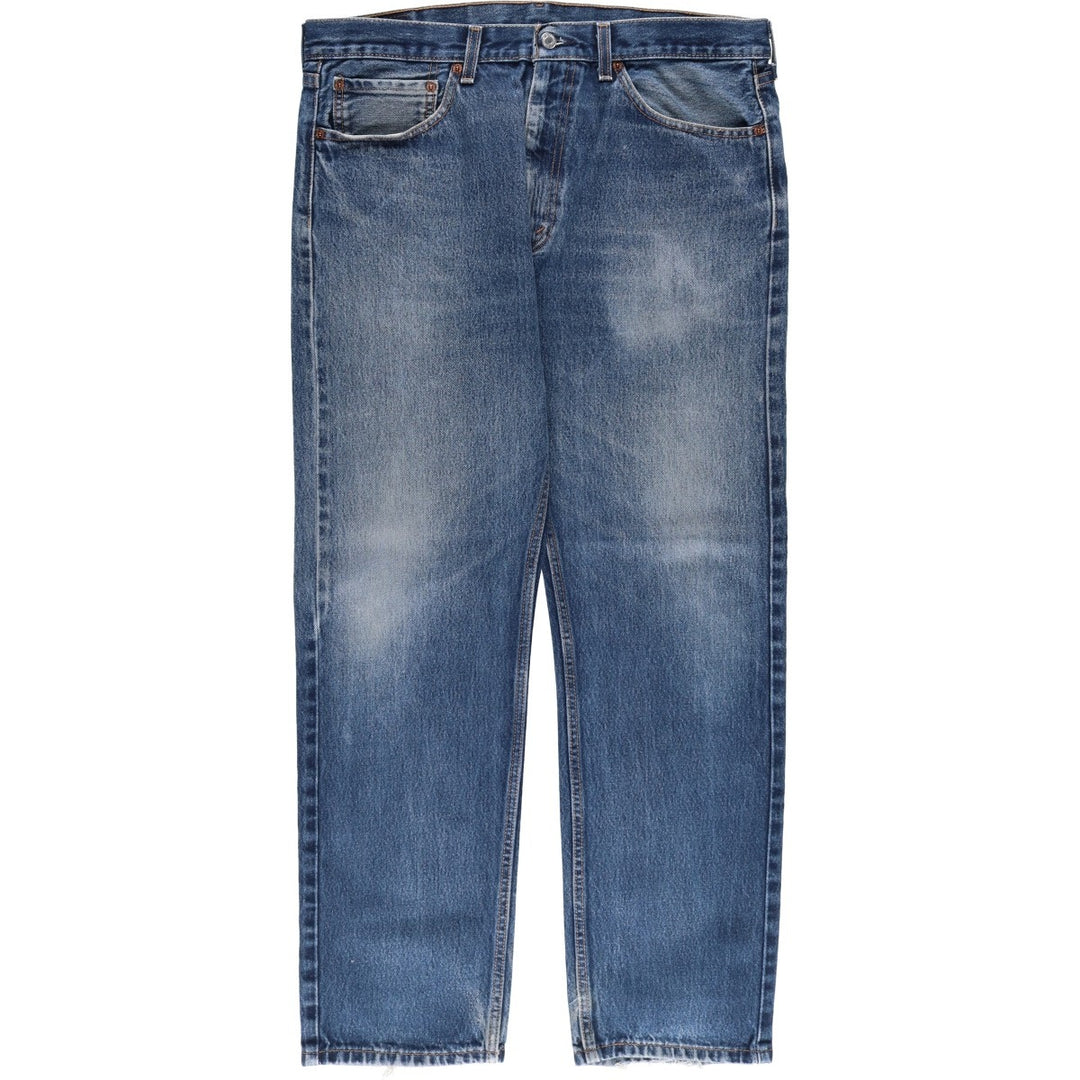 Levi's 505 tapered denim pants for men, size w37 cotton blue type Vintage Second Hand