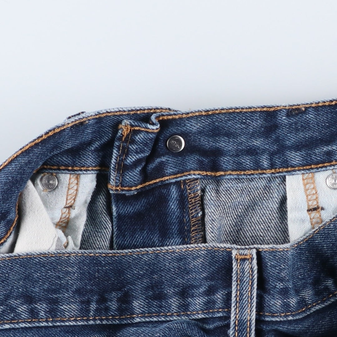 Levi's 505 tapered denim pants for men, size w37 cotton blue type Vintage Second Hand