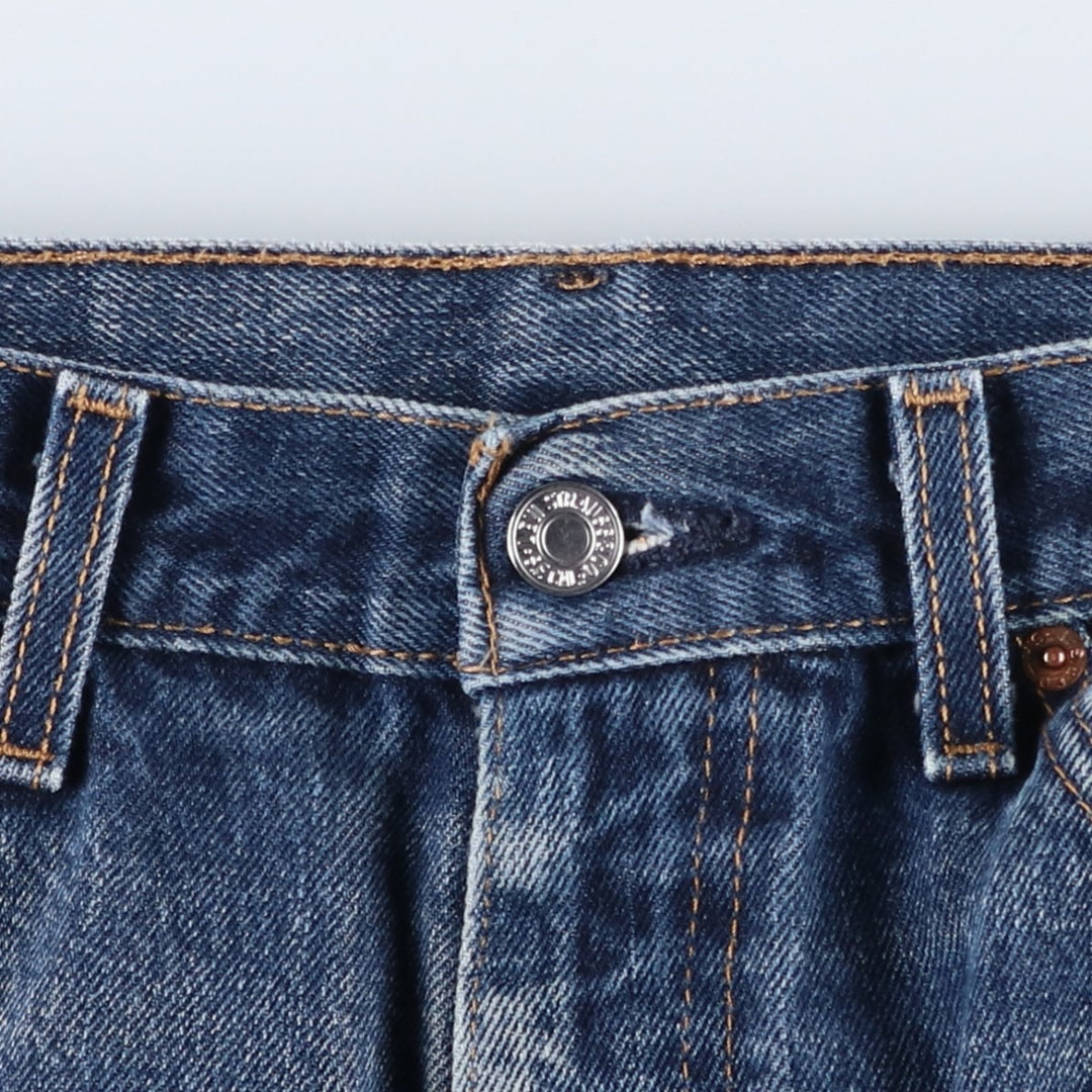 Levi's 505 tapered denim pants for men, size w37 cotton blue type Vintage Second Hand