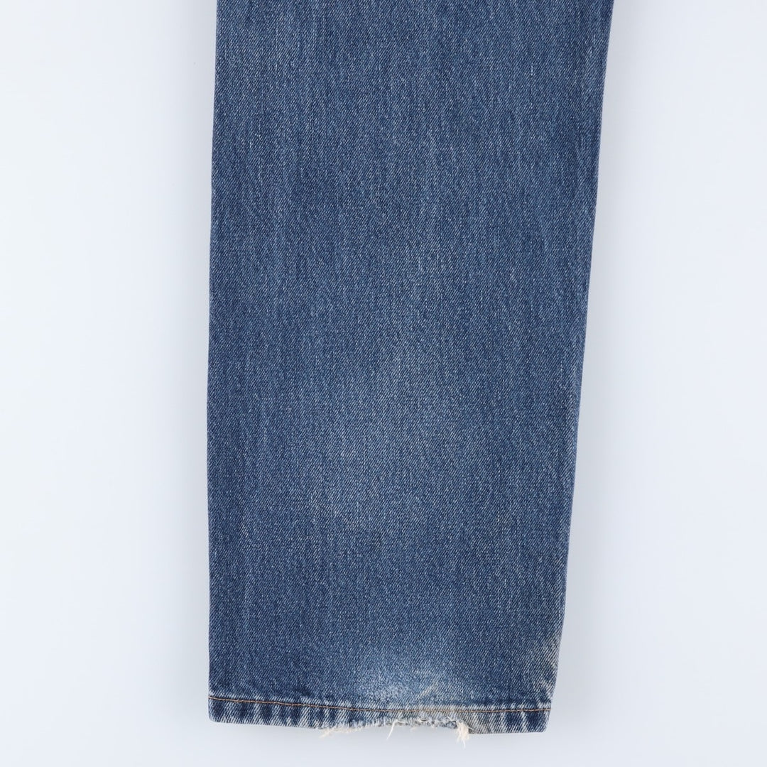 Levi's 505 tapered denim pants for men, size w37 cotton blue type Vintage Second Hand