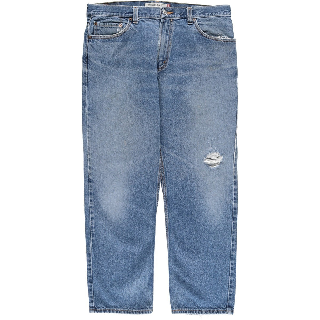 Levi's 505 REGULAR FIT tapered denim pants for men, size w36 cotton blue type Vintage Second Hand