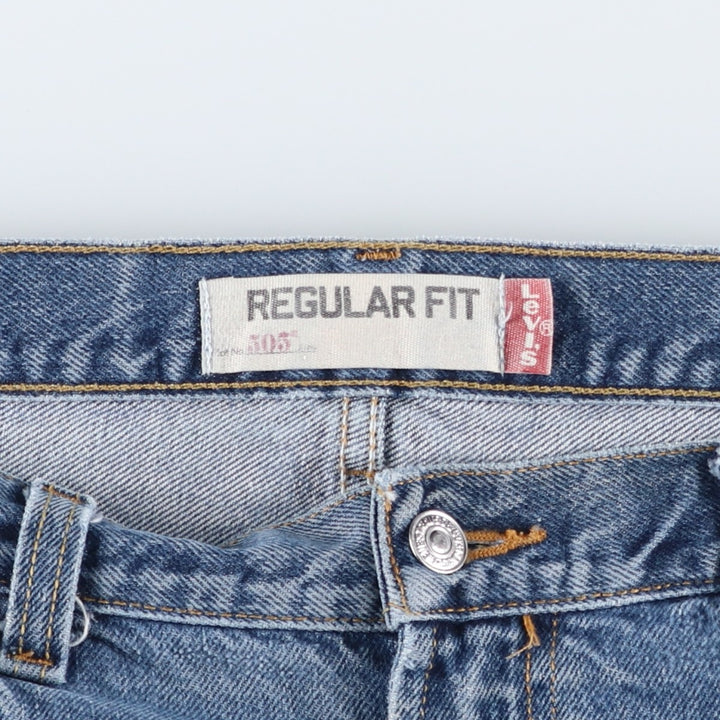 Levi's 505 REGULAR FIT tapered denim pants for men, size w36 cotton blue type Vintage Second Hand