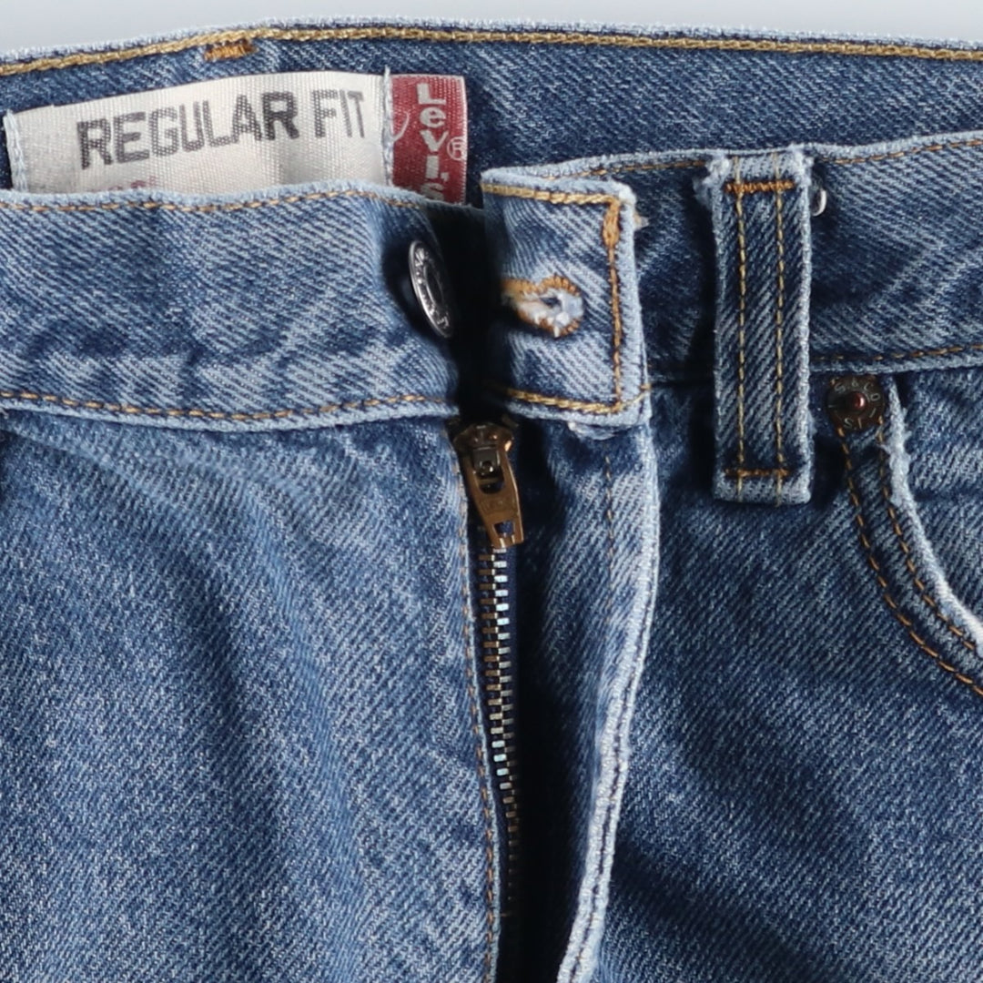 Levi's 505 REGULAR FIT tapered denim pants for men, size w36 cotton blue type Vintage Second Hand