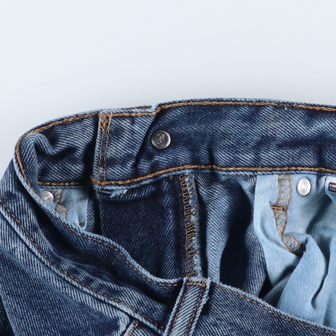 Levi's 505 tapered denim pants for men, size W34 cotton blue type Vintage Second Hand