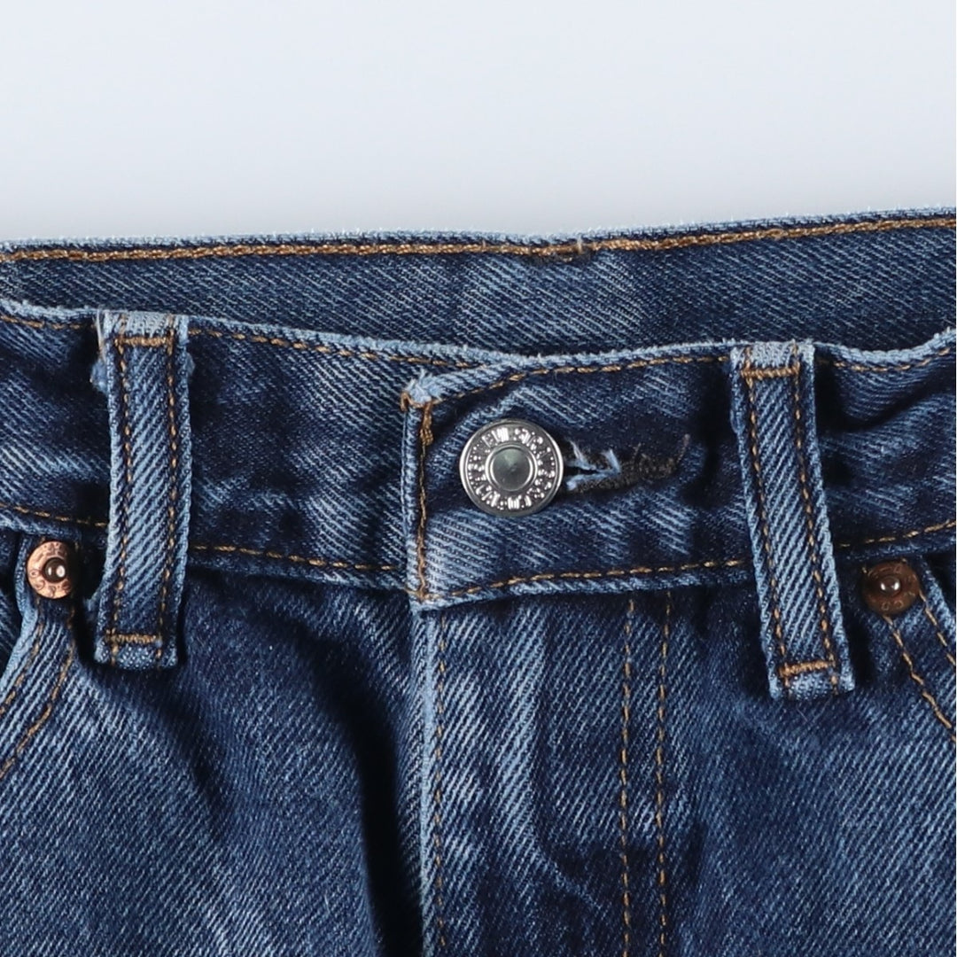 Levi's 505 tapered denim pants for men, size W34 cotton blue type Vintage Second Hand
