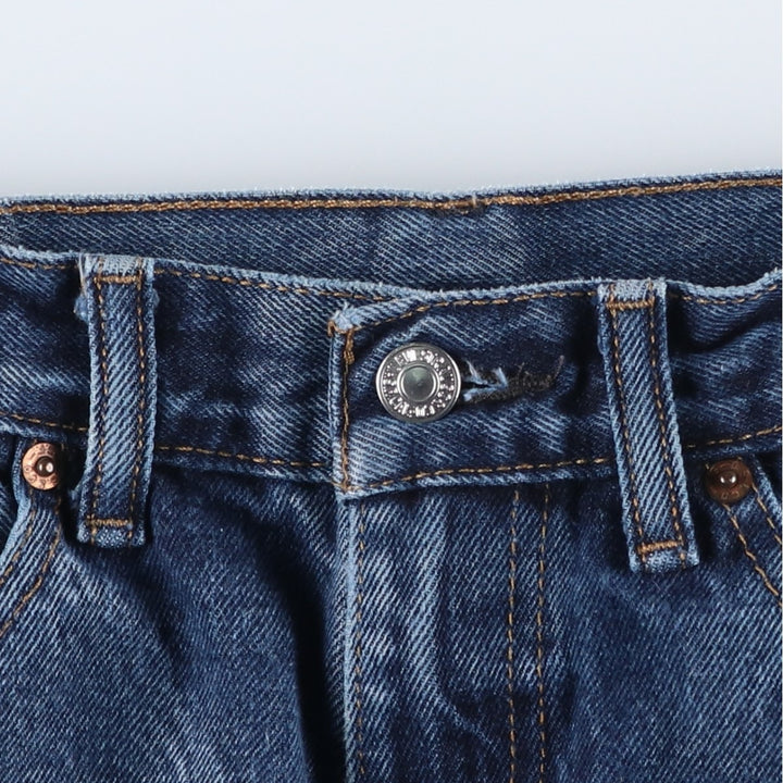 Levi's 505 tapered denim pants for men, size W34 cotton blue type Vintage Second Hand