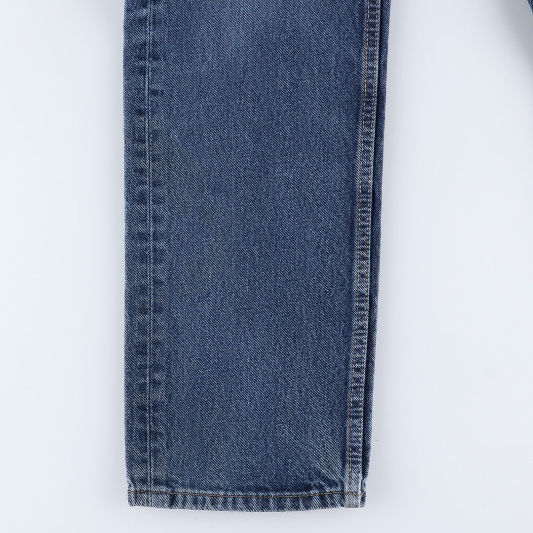 Levi's 505 tapered denim pants for men, size W34 cotton blue type Vintage Second Hand