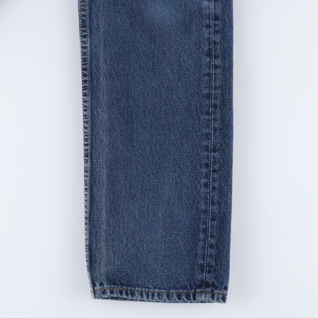 Levi's 505 tapered denim pants for men, size W34 cotton blue type Vintage Second Hand