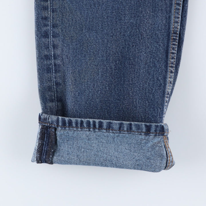 Levi's 505 tapered denim pants for men, size W34 cotton blue type Vintage Second Hand