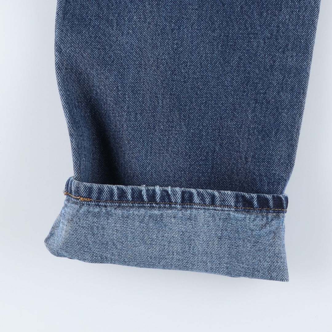 Levi's 505 tapered denim pants for men, size W34 cotton blue type Vintage Second Hand