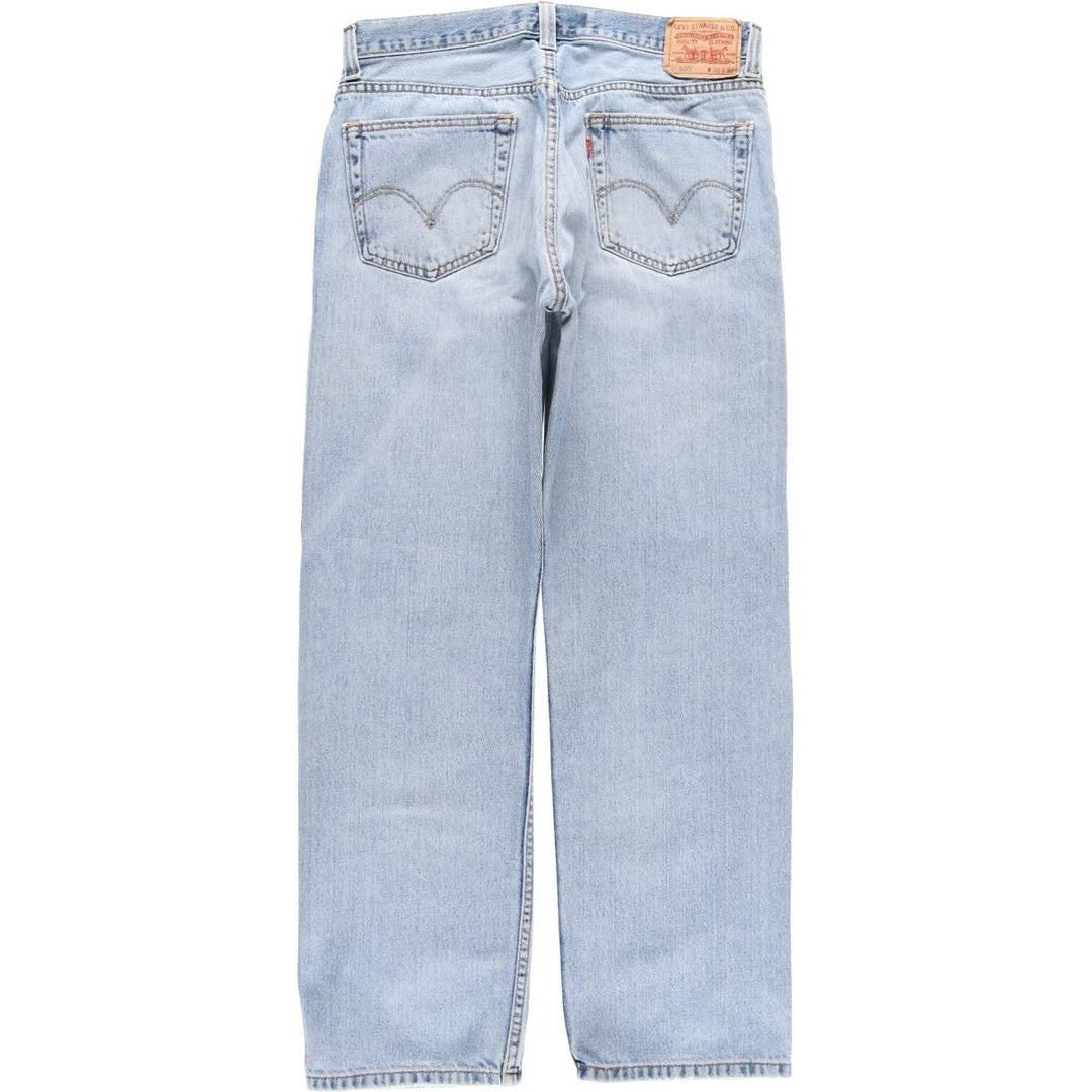 Levi's 505 REGULAR FIT tapered denim pants for men, size w35 cotton blue type Vintage Second Hand
