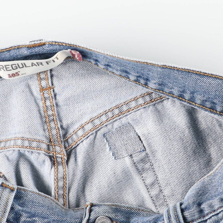 Levi's 505 REGULAR FIT tapered denim pants for men, size w35 cotton blue type Vintage Second Hand