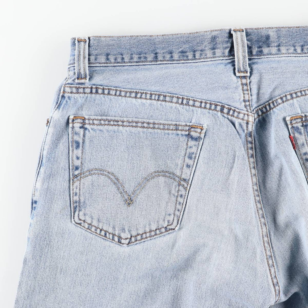 Levi's 505 REGULAR FIT tapered denim pants for men, size w35 cotton blue type Vintage Second Hand